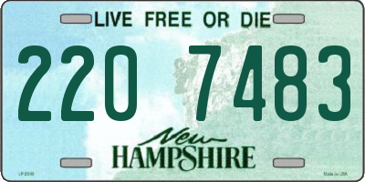 NH license plate 2207483