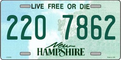 NH license plate 2207862
