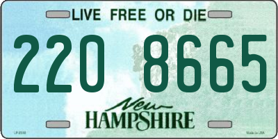 NH license plate 2208665