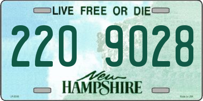 NH license plate 2209028