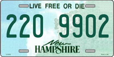NH license plate 2209902