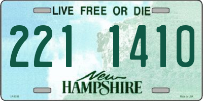 NH license plate 2211410