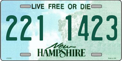 NH license plate 2211423