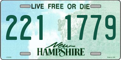 NH license plate 2211779