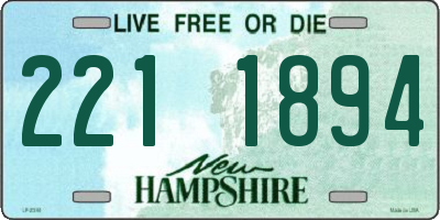 NH license plate 2211894
