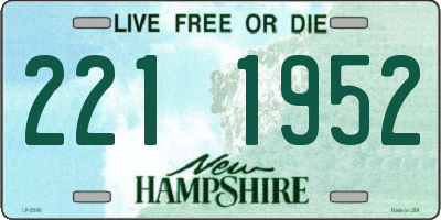NH license plate 2211952