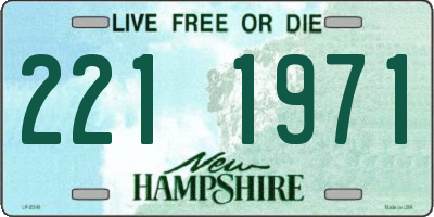 NH license plate 2211971