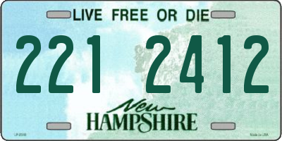 NH license plate 2212412