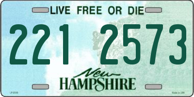 NH license plate 2212573