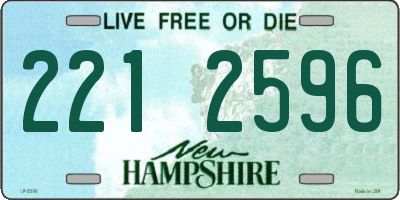 NH license plate 2212596