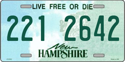 NH license plate 2212642