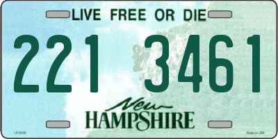 NH license plate 2213461