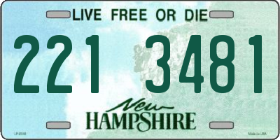 NH license plate 2213481