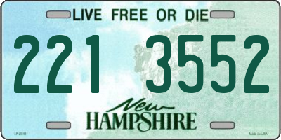 NH license plate 2213552