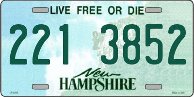 NH license plate 2213852