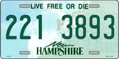 NH license plate 2213893
