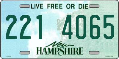 NH license plate 2214065