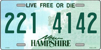 NH license plate 2214142