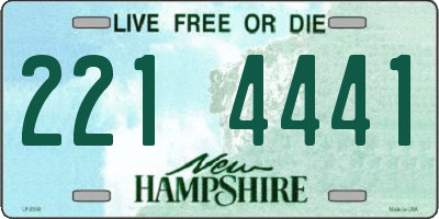 NH license plate 2214441
