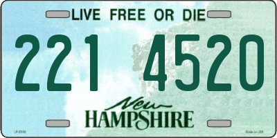 NH license plate 2214520