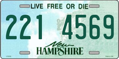 NH license plate 2214569