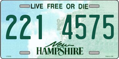 NH license plate 2214575