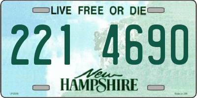 NH license plate 2214690