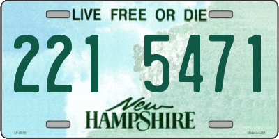 NH license plate 2215471