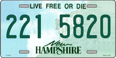 NH license plate 2215820