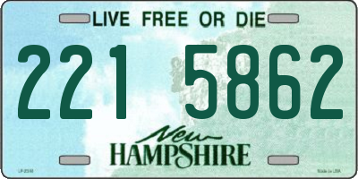 NH license plate 2215862