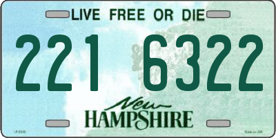 NH license plate 2216322
