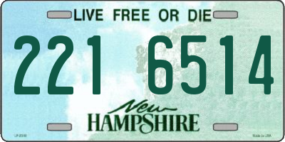 NH license plate 2216514