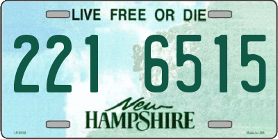NH license plate 2216515