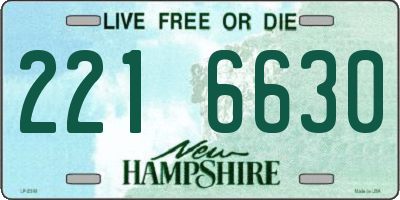 NH license plate 2216630