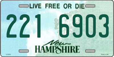 NH license plate 2216903