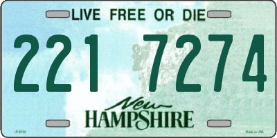 NH license plate 2217274