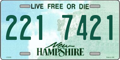 NH license plate 2217421