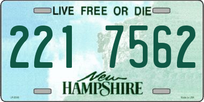 NH license plate 2217562
