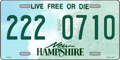 NH license plate 2220710
