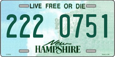 NH license plate 2220751