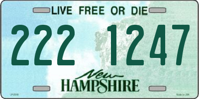 NH license plate 2221247