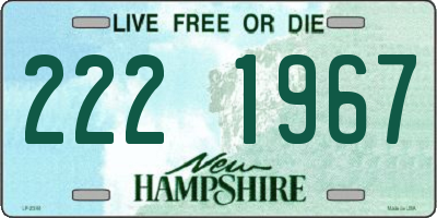 NH license plate 2221967