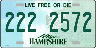 NH license plate 2222572