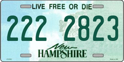 NH license plate 2222823