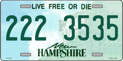 NH license plate 2223535