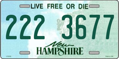 NH license plate 2223677