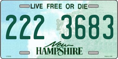 NH license plate 2223683