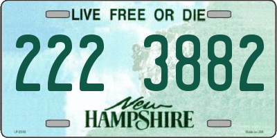 NH license plate 2223882