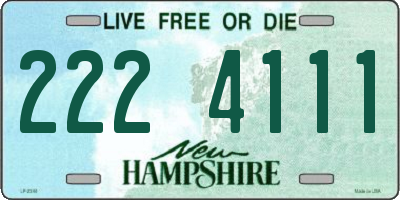 NH license plate 2224111