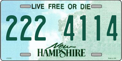 NH license plate 2224114